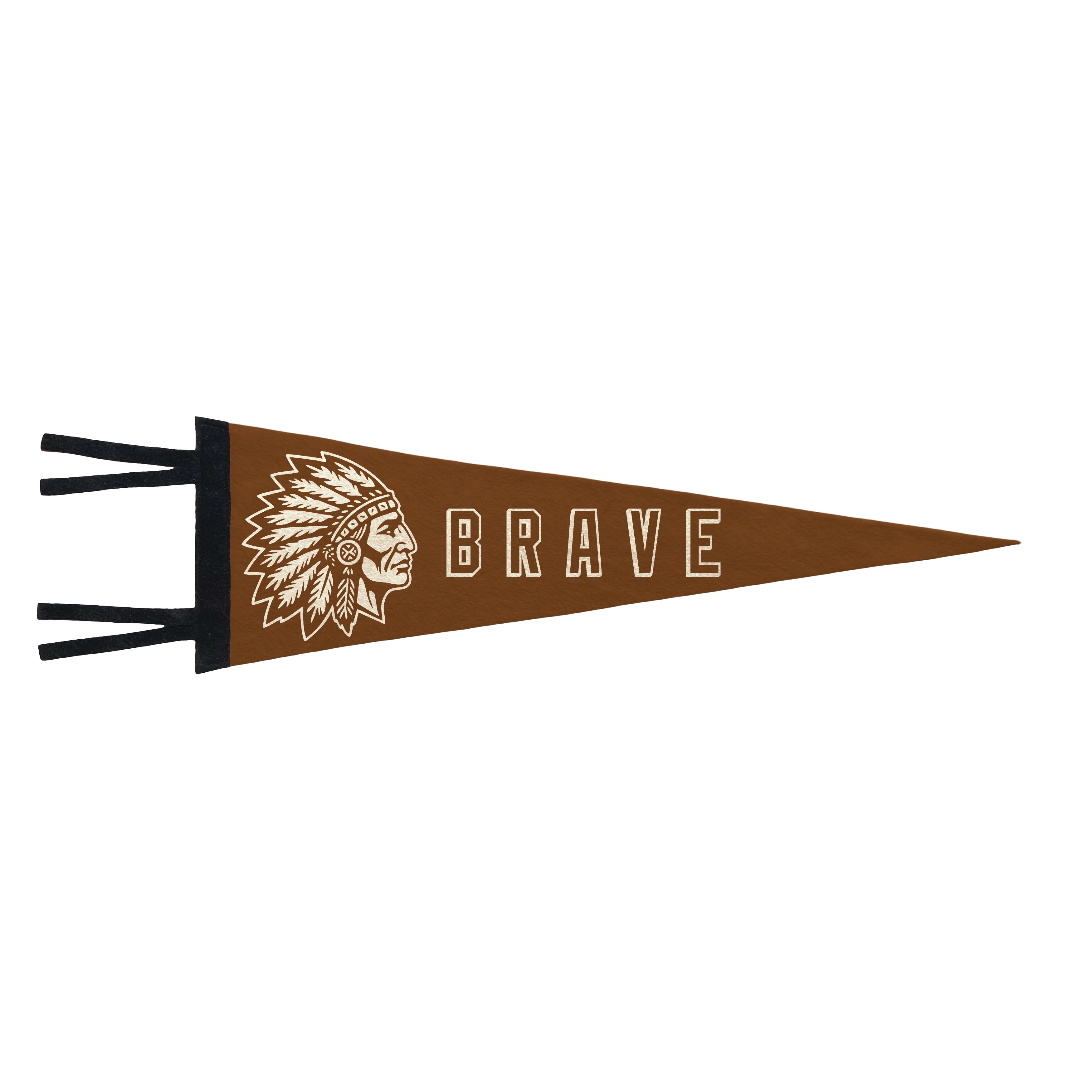 Brave Vintage Wall Pennant