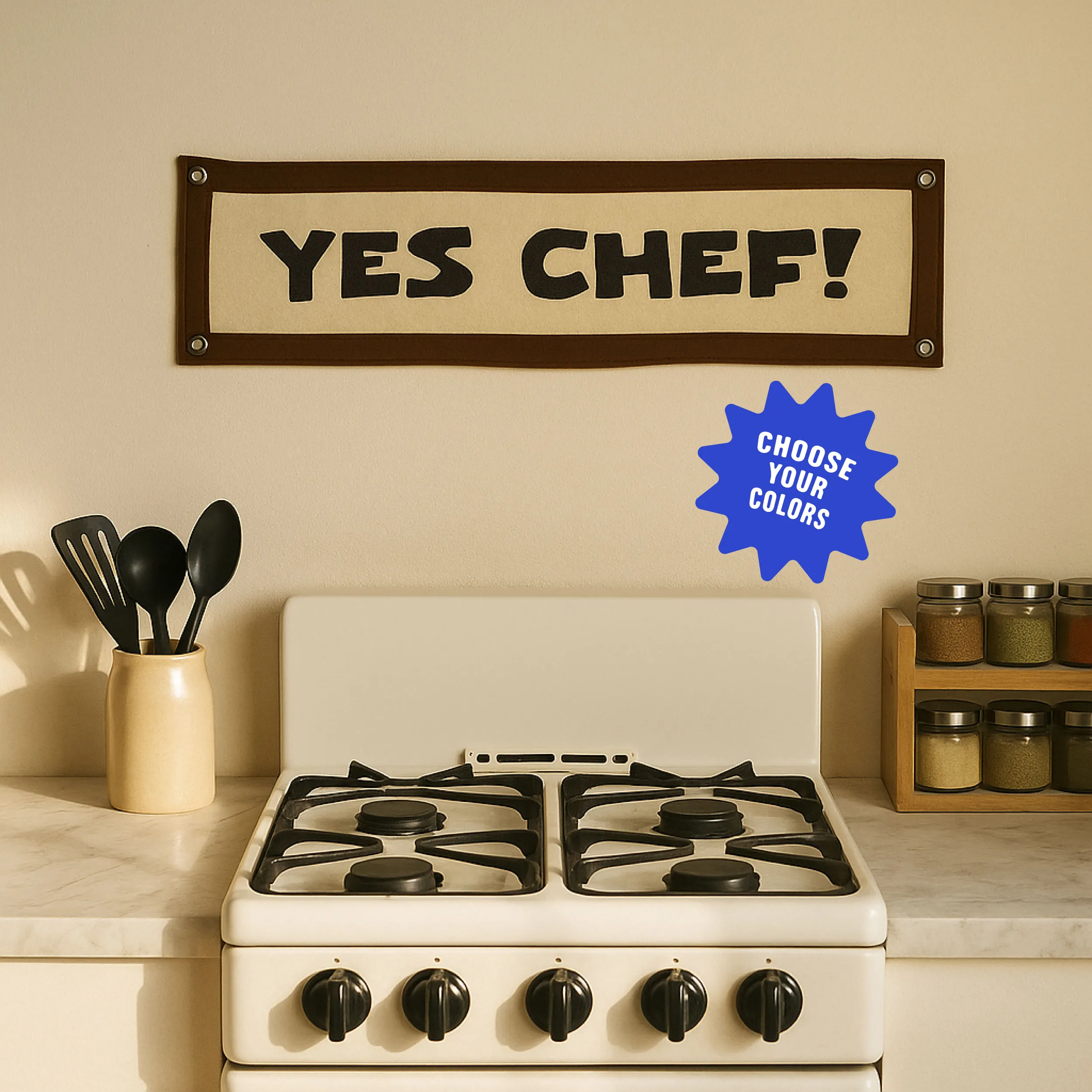 Yes Chef! Vintage Banner