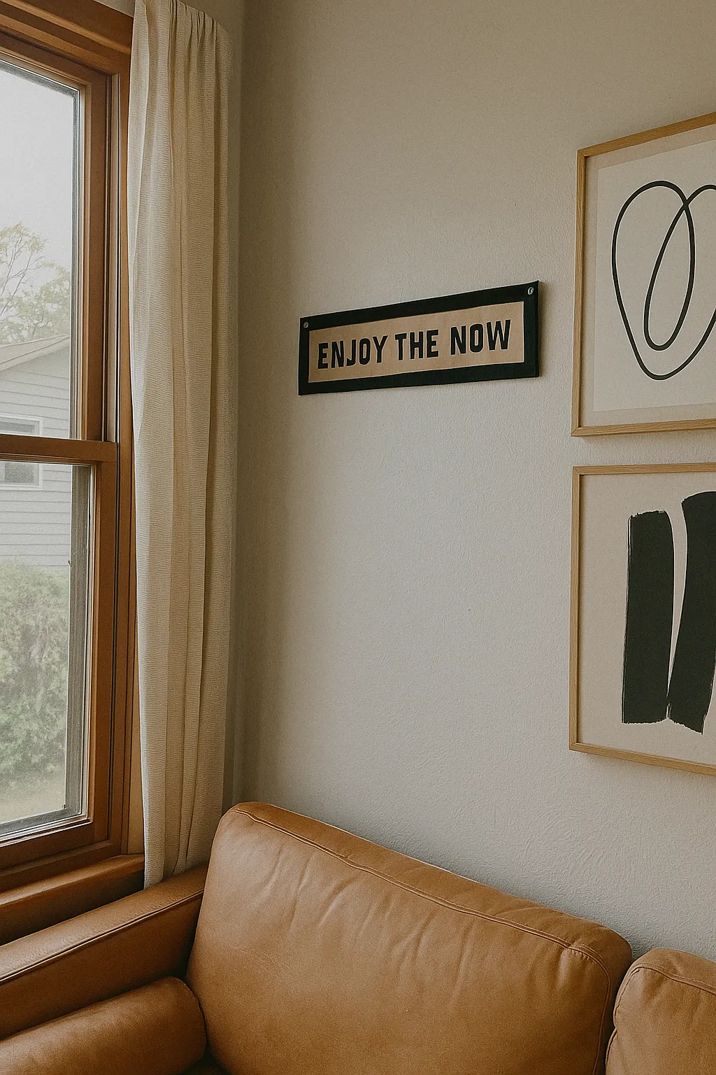 Enjoy The Now Vintage Banner