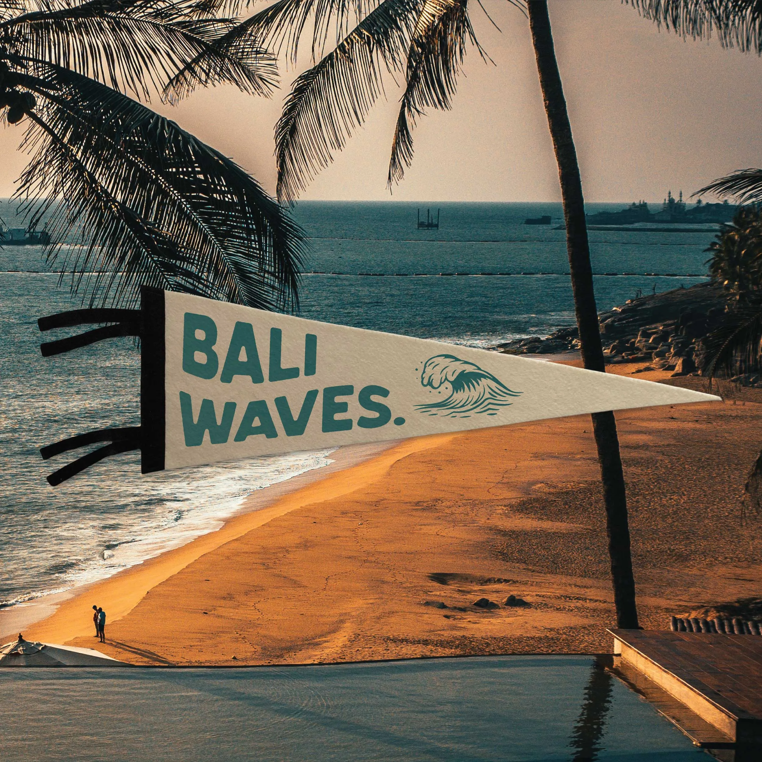 Bali Waves Pennant