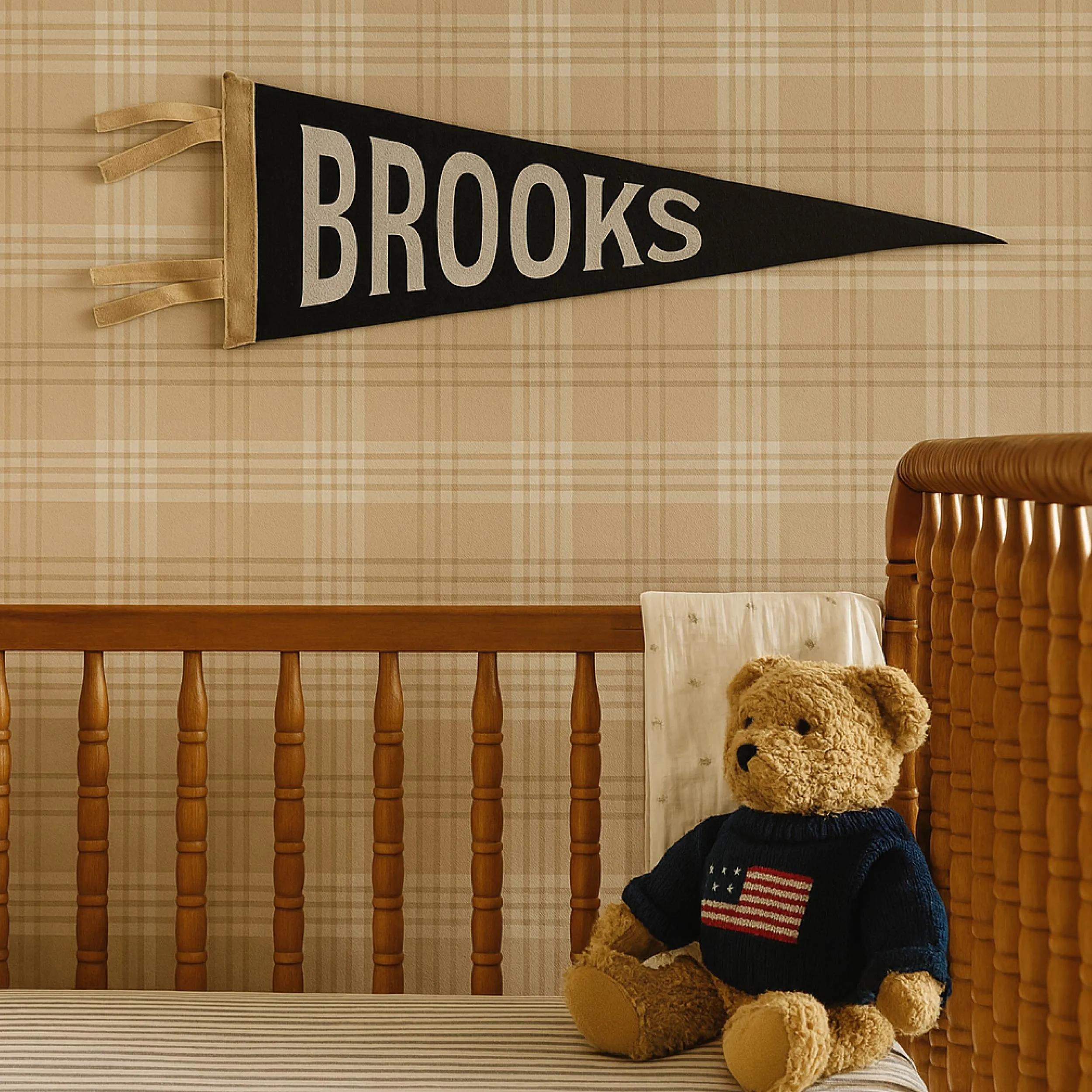 Brooks Name Felt Pennant