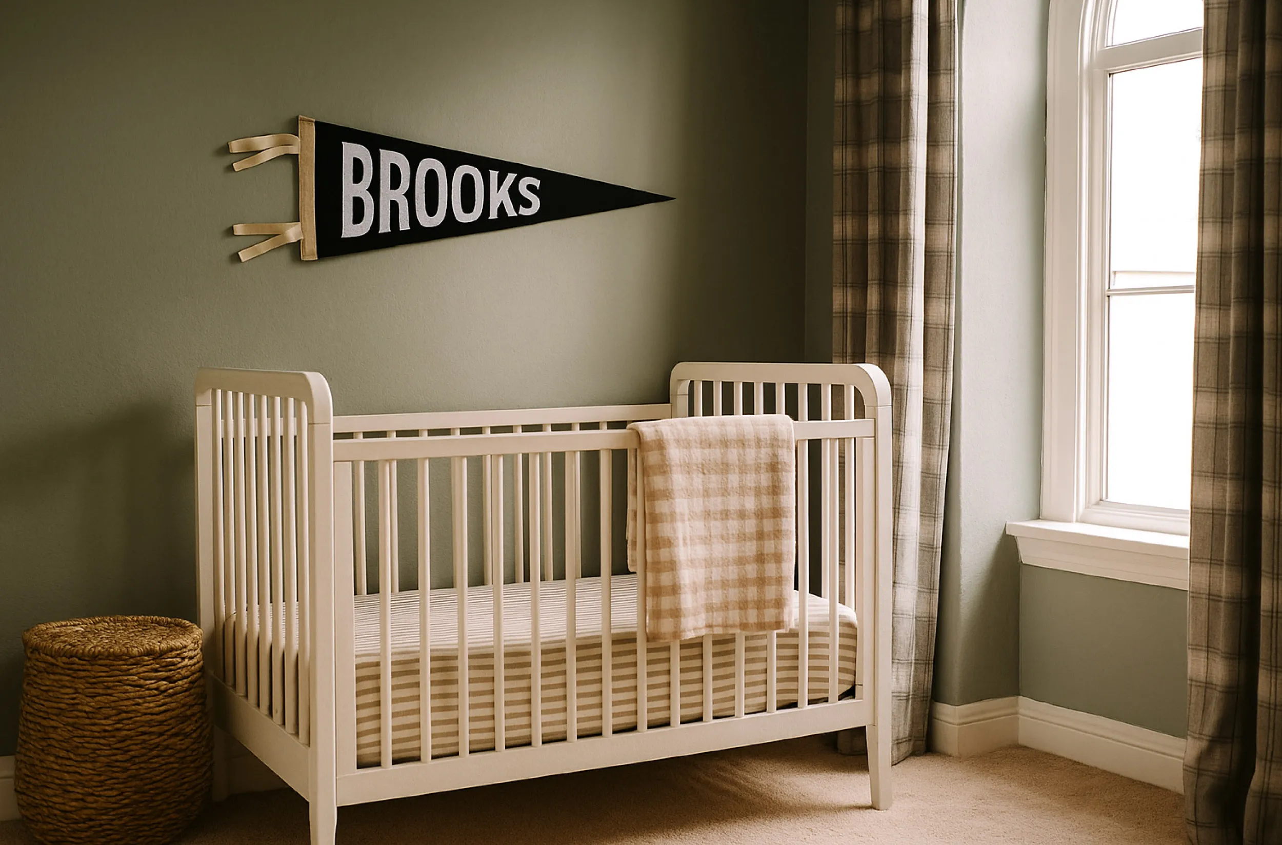 Brooks Name Felt Pennant