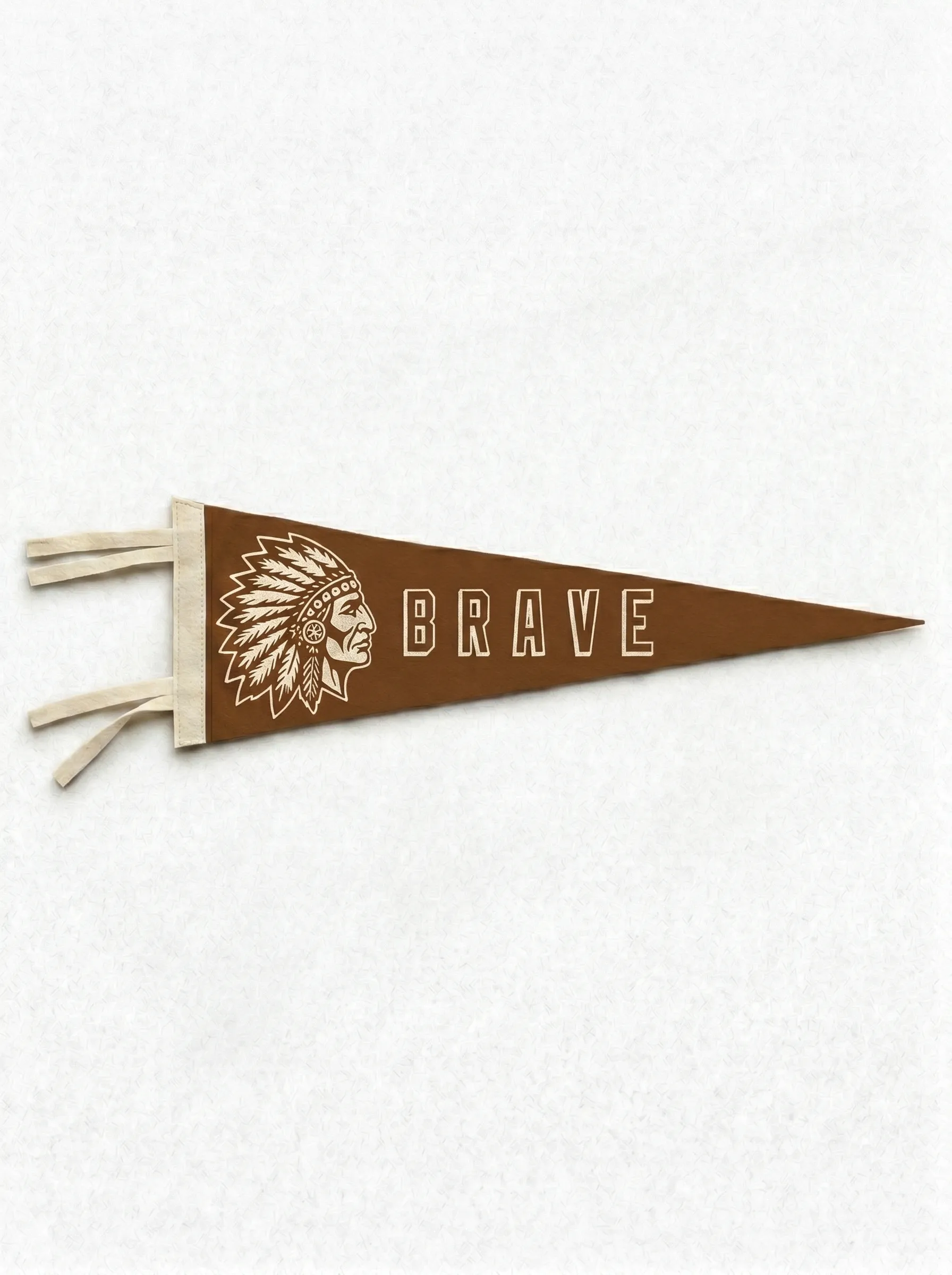 Brave Vintage Wall Pennant