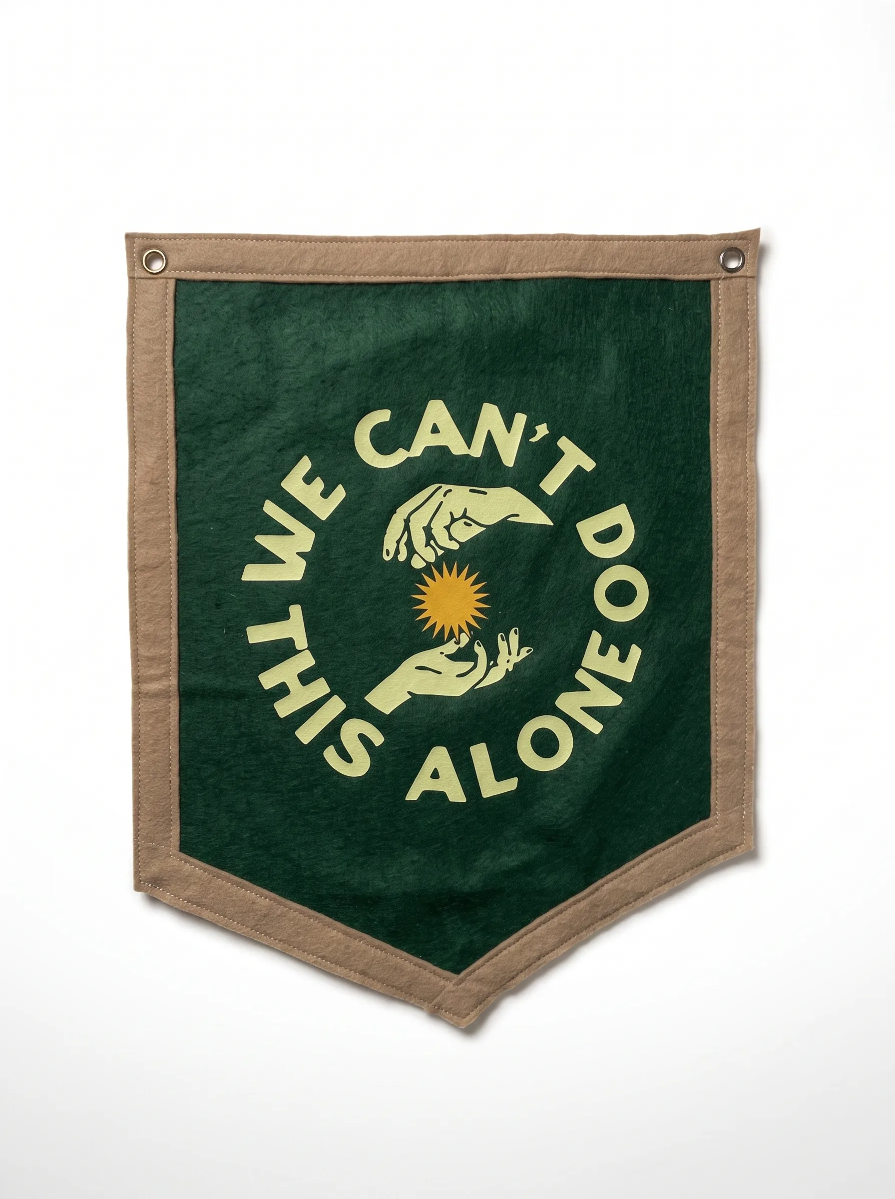 We Can't Do This Alone Camp Flag