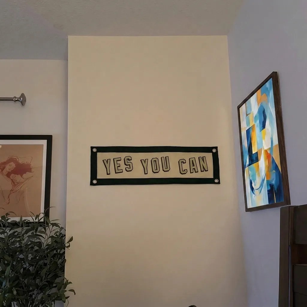 Yes You Can Felt Banner