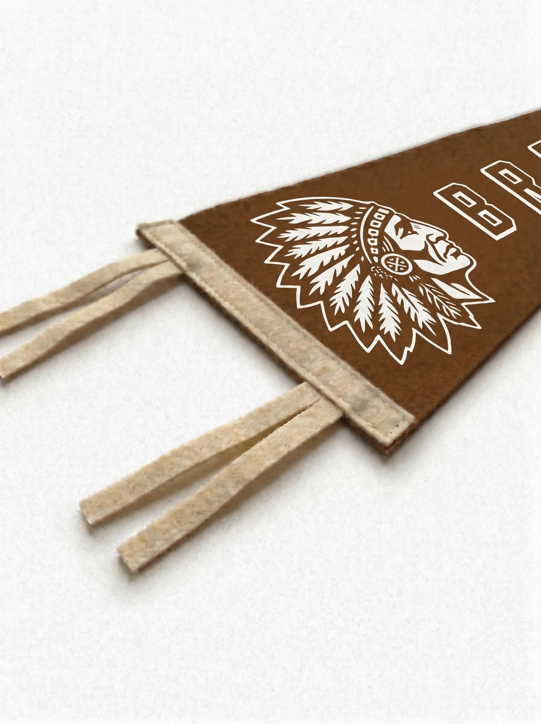 Brave Vintage Wall Pennant