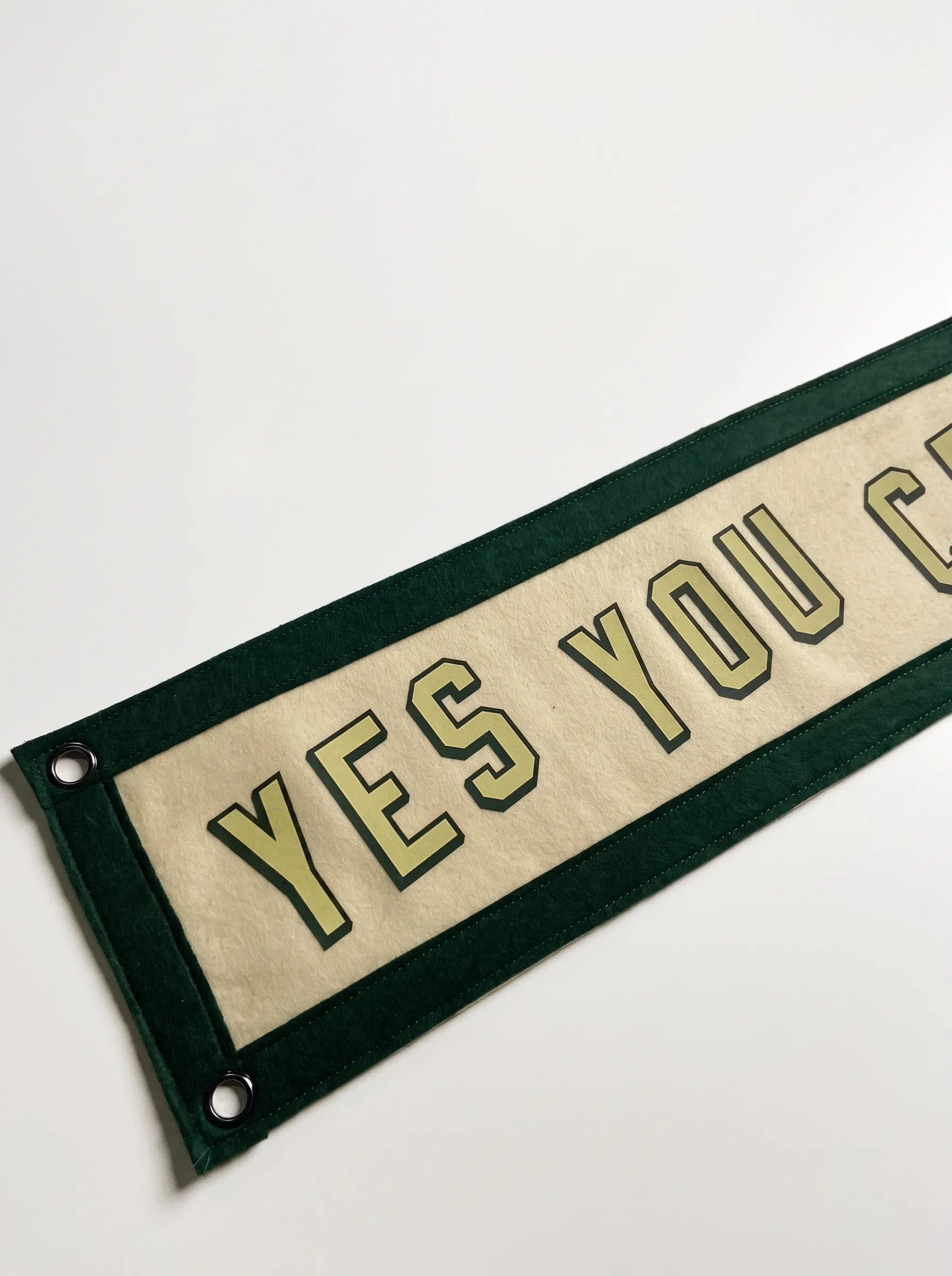 Yes You Can Felt Banner
