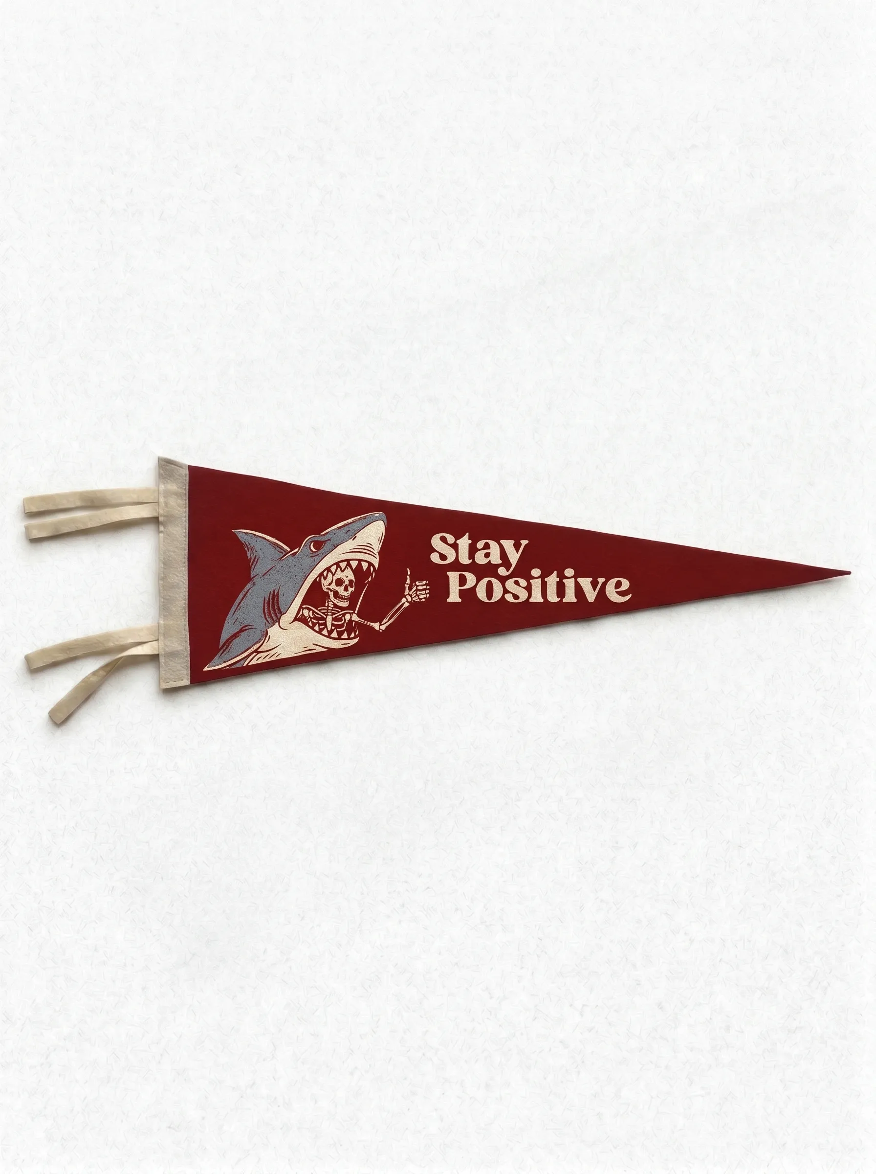 Stay Positive Vintage Pennant