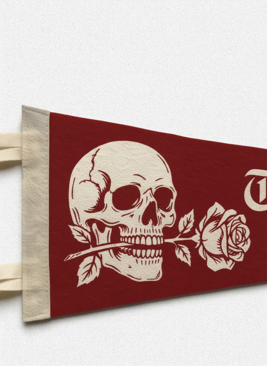 Till Death Vintage Pennant