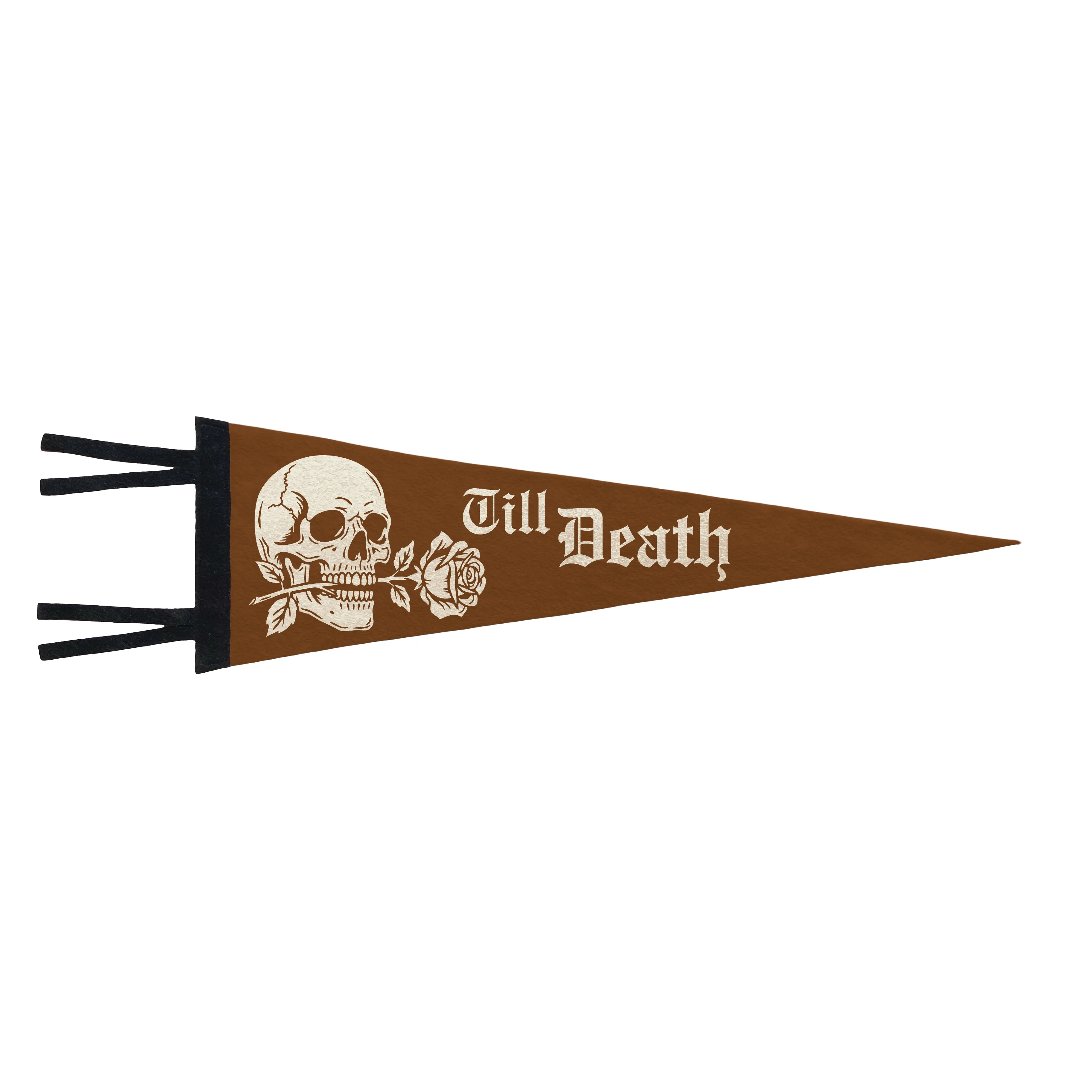 Till Death Vintage Pennant - Yellow Gold