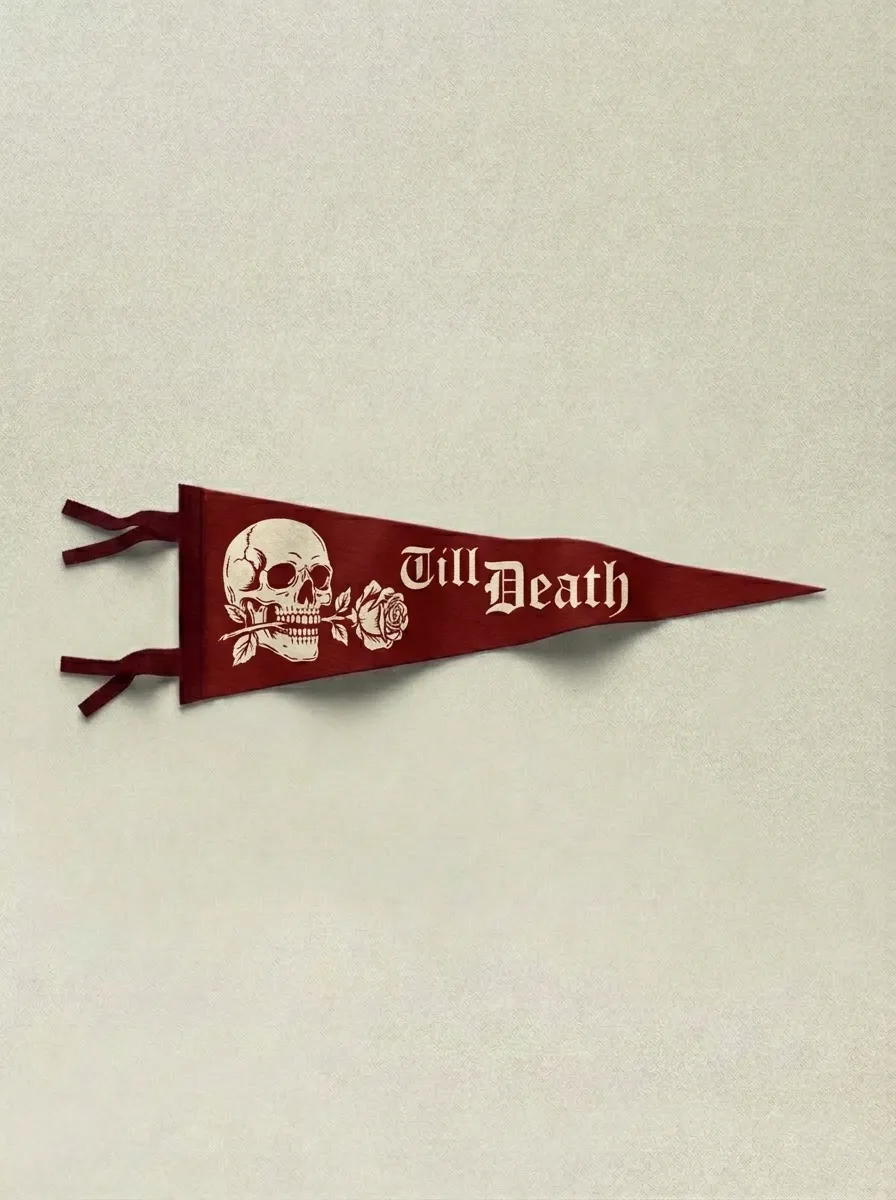 Till Death Vintage Pennant